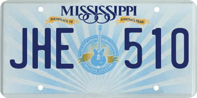 MS license plate JHE510