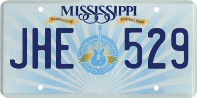 MS license plate JHE529