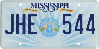 MS license plate JHE544