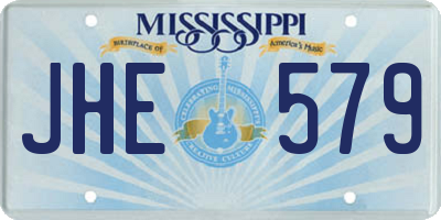 MS license plate JHE579