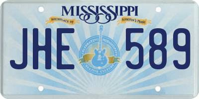 MS license plate JHE589
