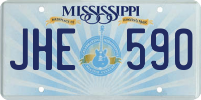 MS license plate JHE590