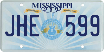 MS license plate JHE599