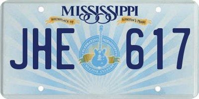 MS license plate JHE617