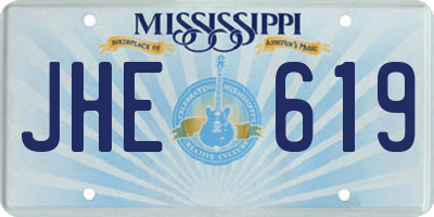 MS license plate JHE619