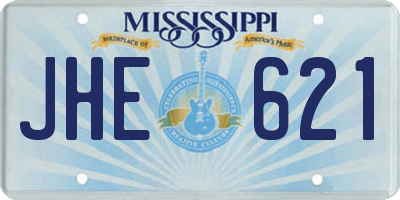 MS license plate JHE621