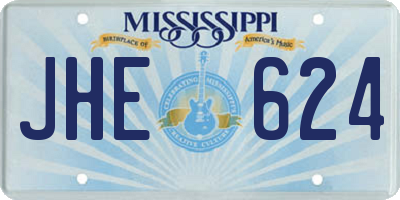 MS license plate JHE624