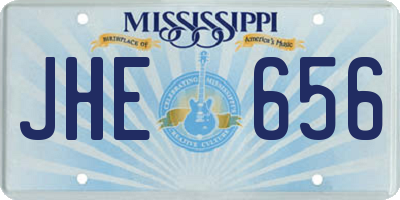 MS license plate JHE656