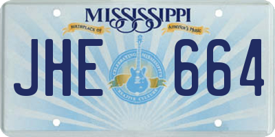 MS license plate JHE664