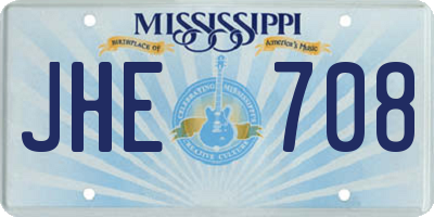 MS license plate JHE708