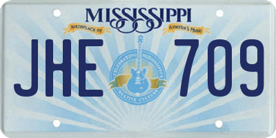 MS license plate JHE709