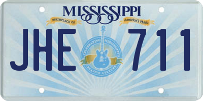 MS license plate JHE711