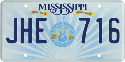 MS license plate JHE716