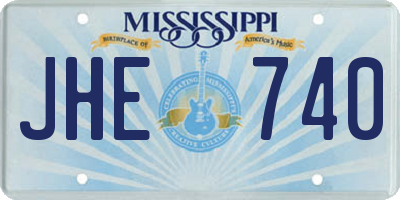 MS license plate JHE740