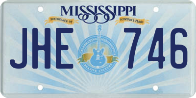 MS license plate JHE746