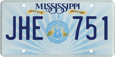 MS license plate JHE751