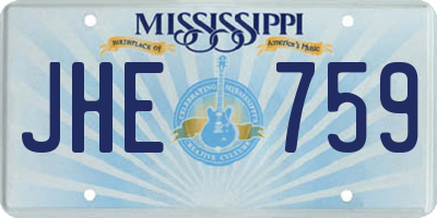MS license plate JHE759