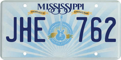 MS license plate JHE762