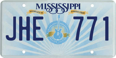 MS license plate JHE771