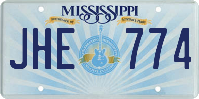 MS license plate JHE774