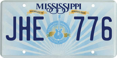 MS license plate JHE776
