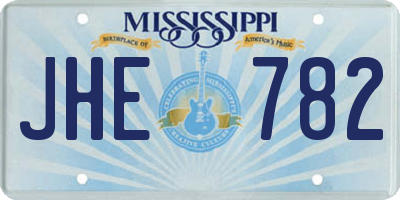 MS license plate JHE782