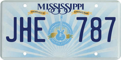 MS license plate JHE787
