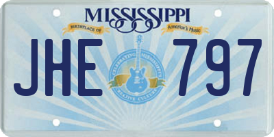 MS license plate JHE797