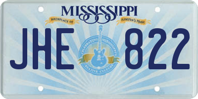 MS license plate JHE822
