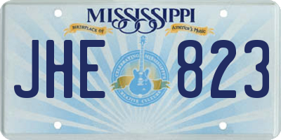 MS license plate JHE823