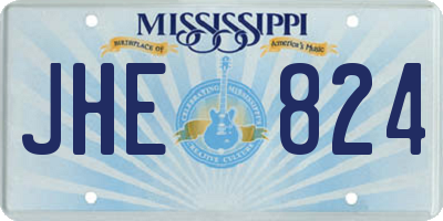 MS license plate JHE824