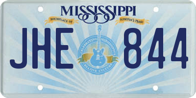 MS license plate JHE844