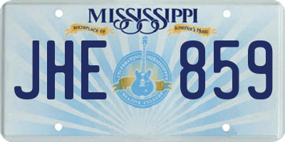 MS license plate JHE859