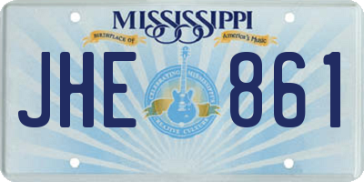 MS license plate JHE861