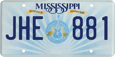 MS license plate JHE881