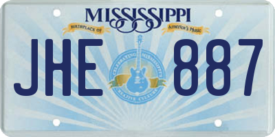 MS license plate JHE887