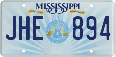 MS license plate JHE894