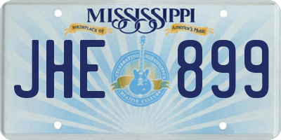 MS license plate JHE899