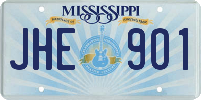 MS license plate JHE901