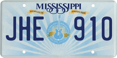 MS license plate JHE910