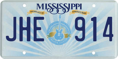 MS license plate JHE914