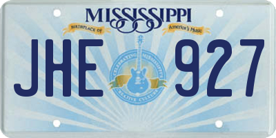 MS license plate JHE927