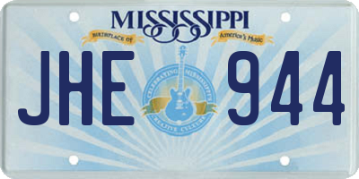 MS license plate JHE944