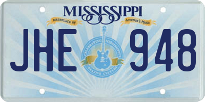 MS license plate JHE948