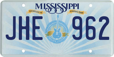MS license plate JHE962