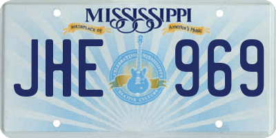 MS license plate JHE969