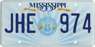 MS license plate JHE974