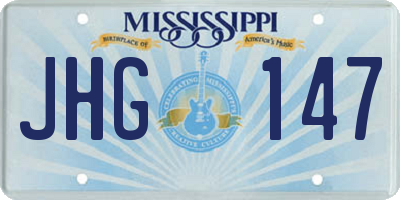 MS license plate JHG147