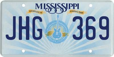 MS license plate JHG369