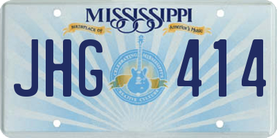 MS license plate JHG414